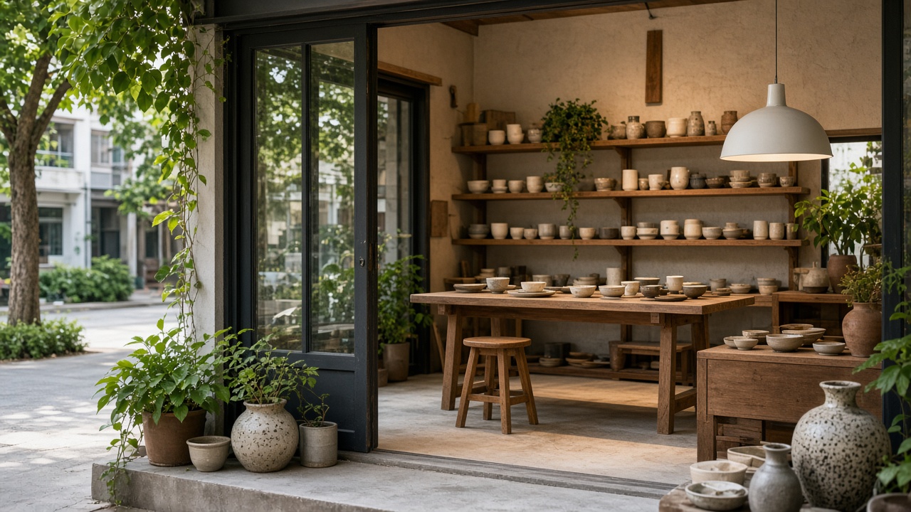 Ceramics studio / workshops / small shop workspace at Willowwave Studio