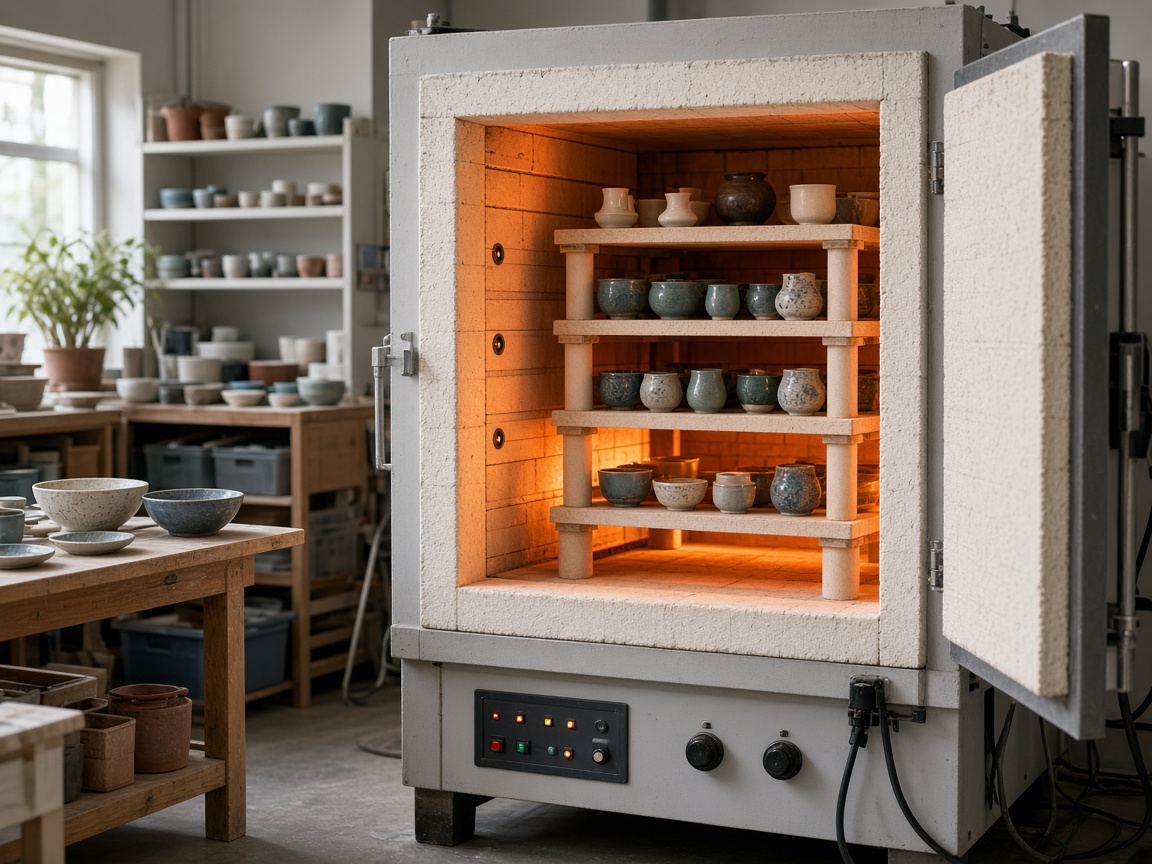 Kiln firing at Willowwave Studio